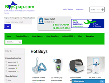 Tablet Screenshot of buycpap.com